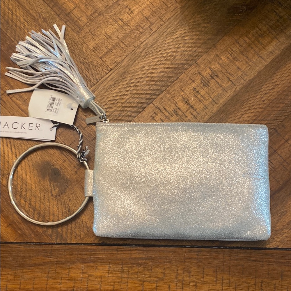 Thacker NWT Nolita Clutch Vintage Silver Nickel